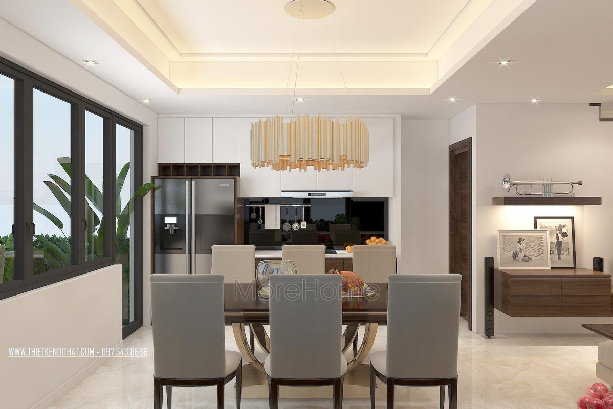 Bộ bàn ăn cho biệt thự